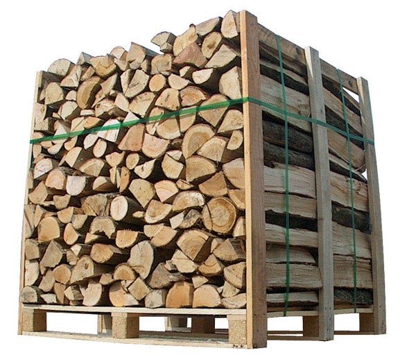 Holzscheite, Länge 50 cm, Palette mit 1,5 Ster Holzscheite, Länge 50 cm, Palette mit 1,5 Ster