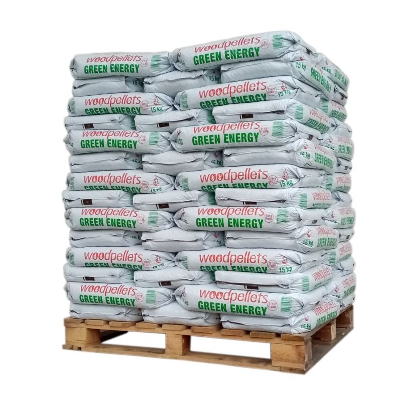Pellet Green Energy – Palette Mit 65 Säcken Zu 15 Kg Pellet Green Energy – Palette Mit 65 Säcken Zu 15 Kg