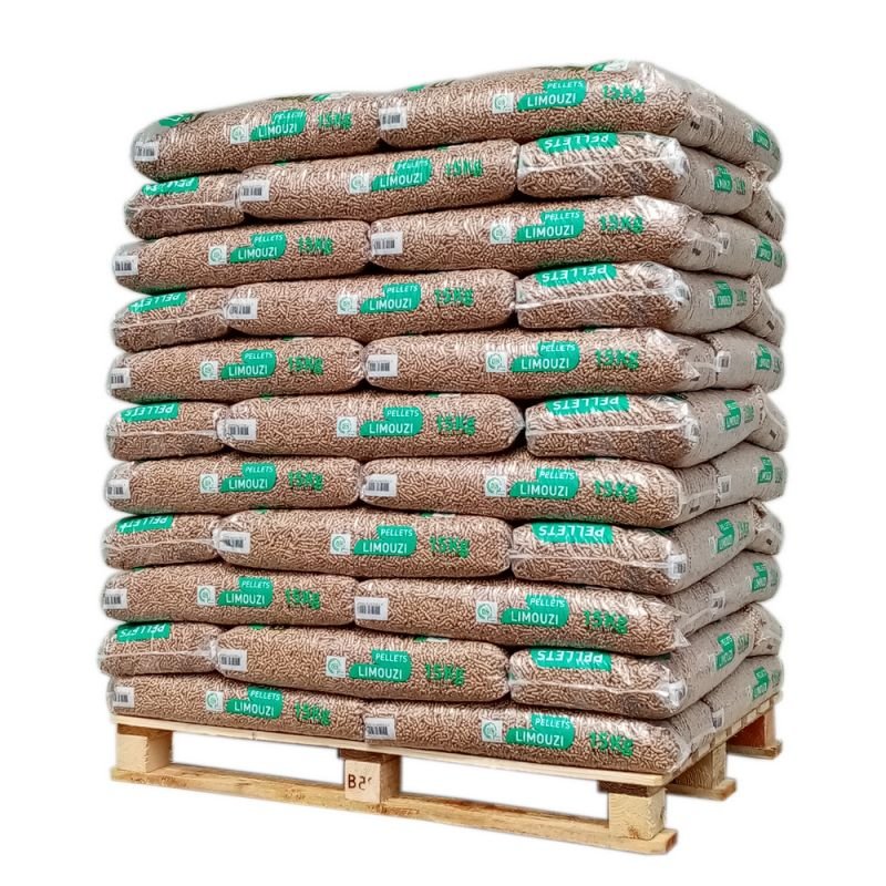 Pellet Limouzi – Palette Mit 66 Säcken Zu 15 Kg Pellet Limouzi – Palette Mit 66 Säcken Zu 15 Kg